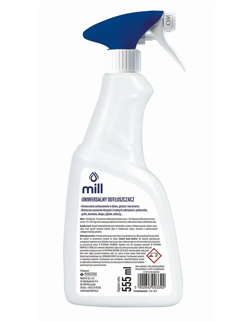 Обезжириватель MADONIS MILL Odtłuszczacz 555 мл Photo 2