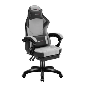 Игровое кресло Huzaro Force 3.7 Grey — эргономичное игровое кресло, регулировка высоты 107.5–116.5 см, ширина сиденья 47 см