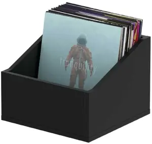 Record Box Reloop GLORIOUS Advanced 110 Black — kompakts glabāšanas kaste 110 vinila ierakstiem