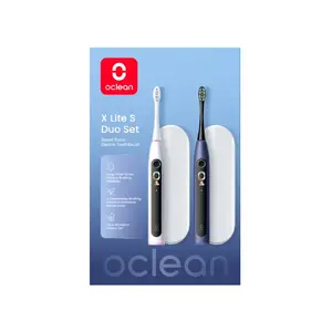 Electric toothbrush OCLEAN X Lite S Duo set — rechargeable, waterproof, dual brush heads