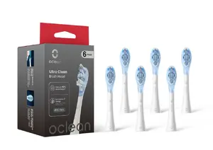 Replacement brush heads OCLEAN C04000383, pack of 6, white