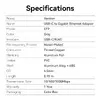 Vention CFP USB-C на Gigabit Ethernet адаптер Photo 2