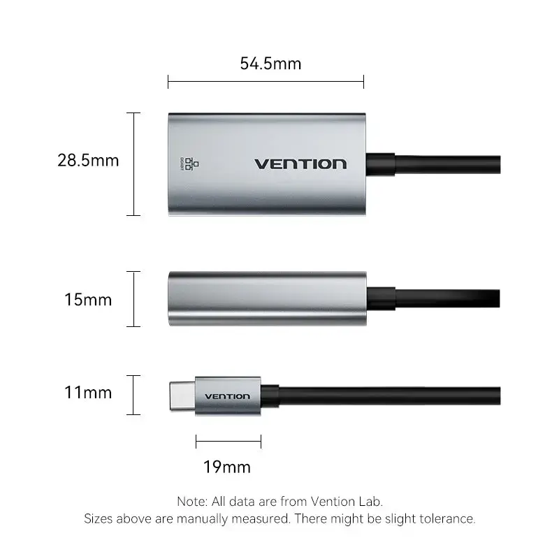 Vention CFP USB-C на Gigabit Ethernet адаптер Photo 3