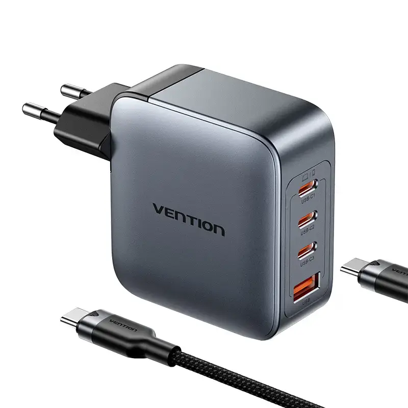 Vention TZ-FETH0-EU power charger 3×USB-C 1×USB-A Photo 2