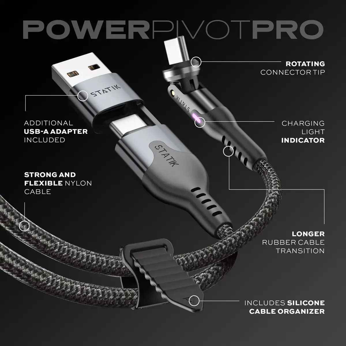 STATIK PowerPivot Pro USB-C — USB-C 3 м Photo 8