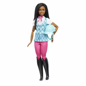 Modes lelle BARBIE Brooklyn no Barbie Mysteries: The Great Horse Chase ar jāšanas apģērbu un aksesuāriem