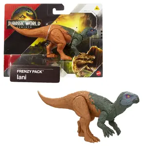 Dinozaura figūra Mattel Jurassic World Rebirth Frenzy Pack Iani Daudzkrāsaina