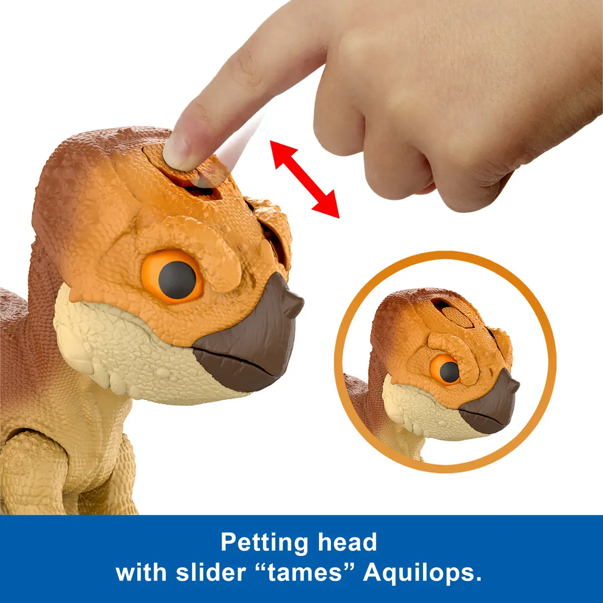 MATTEL Jurassic World Rebirth Aquilops Dolores Dinosaur Toy Photo 7