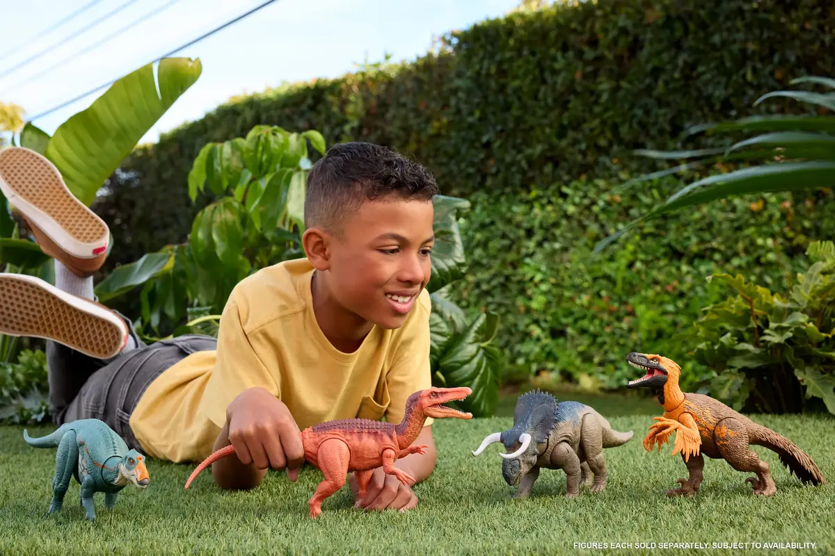 Jurassic World Rebirth Wild Roar Nasutoceratops Dinosaurus Rotaļlieta Photo 2
