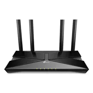 Tabletop wireless router TP‑LINK EX520 — Dual‑band Wi‑Fi 6 (2.4/5 GHz), 1775 Mbps, 4× Gigabit LAN, black
