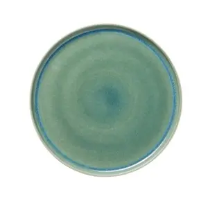 WAS ROCKZZERO D33CM Green Ceramic Dinner Plate 33 cm