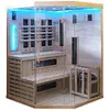 Инфракрасная сауна AMUE AMO-SW3C COMBO с каменкой HARVIA Photo 3