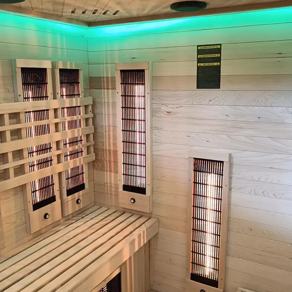Инфракрасная сауна AMUE AMO-SW3C COMBO с каменкой HARVIA Photo 5