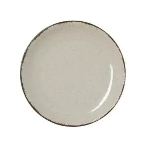 Porcelain plate WAS SMILLA SAND D17cm — beige, diameter 17 cm