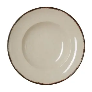 WAS porcelain dinner plate 27.5 cm SMILLA SAND PASTAS D27.5CM Beige