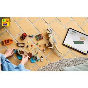LEGO dinosaur building set T. rex River Escape 76975 — 199 pieces, 2 minifigures, age 5+