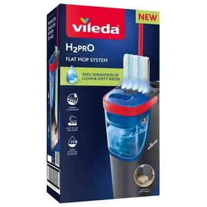Mop VILEDA Microfibre 1200 ml Wet, 360° rotating head, 140.5 cm stick, removable machine-washable head
