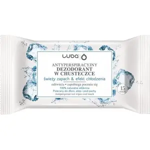 Antiperspiranta dzesējošas salvetes Luba — Svaigs aromāts, 15 gab.