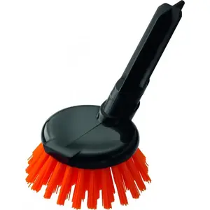 Hand dishwashing brush Rosle 12809 — PBT/PP bristles, 59×125×51 mm, red/black