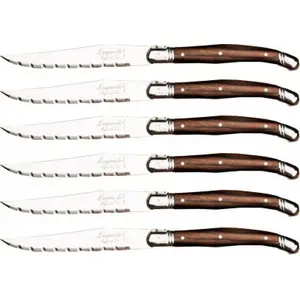 Steak knives Laguiole Tradition Dark Wood set of 6 — model 530100