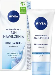 Day cream Nivea 24h moisturising for combination and normal skin SPF 15 50 ml