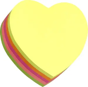 Sticky notes Stickn model 155169 — heart-shaped neon mix pads