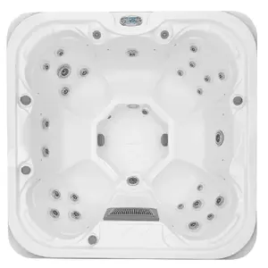 Гидромассажная SPA-ванна AMUE AMOG-1354 AK.01OB.01B 200x200x80 см, угловая ванна с гидромассажем