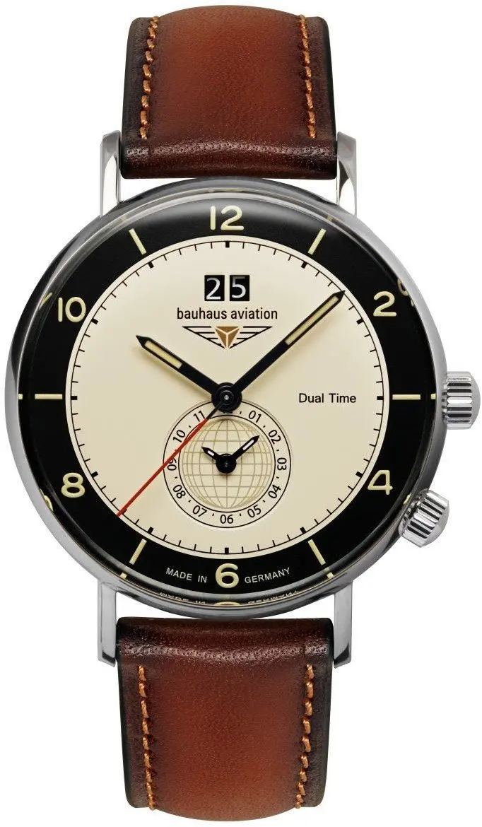 Pulkstenis Bauhaus Aviation Vintage Pilot 24462