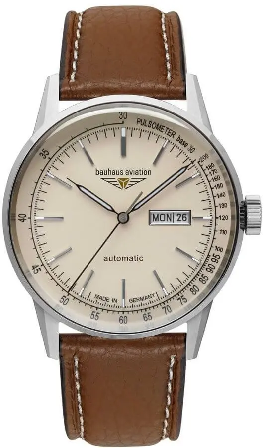 Automātiskās pulksteņi Bauhaus Aviation 23665 melni