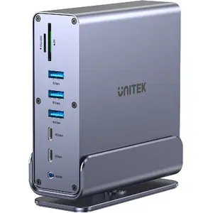 Docking station Unitek D1135AGY01 DisplayLink adapter Triple 4K support, 15-in-1, 15W PD power