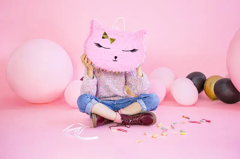 PartyDeco Pinjata Cat 35x27x9 cm Photo 2