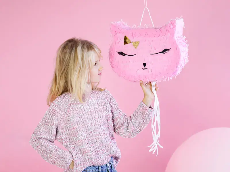 PartyDeco Pinjata Cat 35x27x9 cm Photo 3