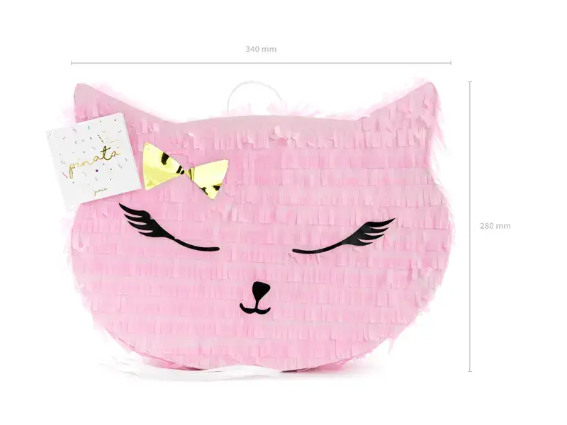 PartyDeco Pinjata Cat 35x27x9 cm Photo 5