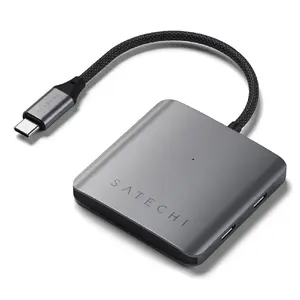 Satechi ST-H4CPDM USB Type-C centrmezgls 10000 Mbit/s Pelēks