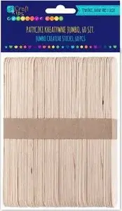DP Craft creative sticks DPCRAFT Jumbo natural 14.8 x 1.7 cm 60 pcs – wooden craft sticks