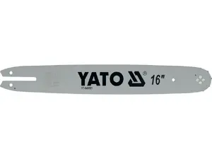Chainsaw Guide Bar YATO YT-849301 — Steel, compatible with 3/8" chain, 16" length