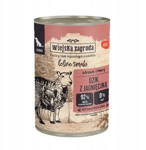 Консервы для собак wiejskazagroda Forest Flavors с диким кабаном и ягненком 400 г
