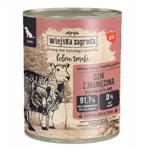 Влажный корм для собак wiejskazagroda Forest Flavors с дикой кабаном и ягнёнком 800 г