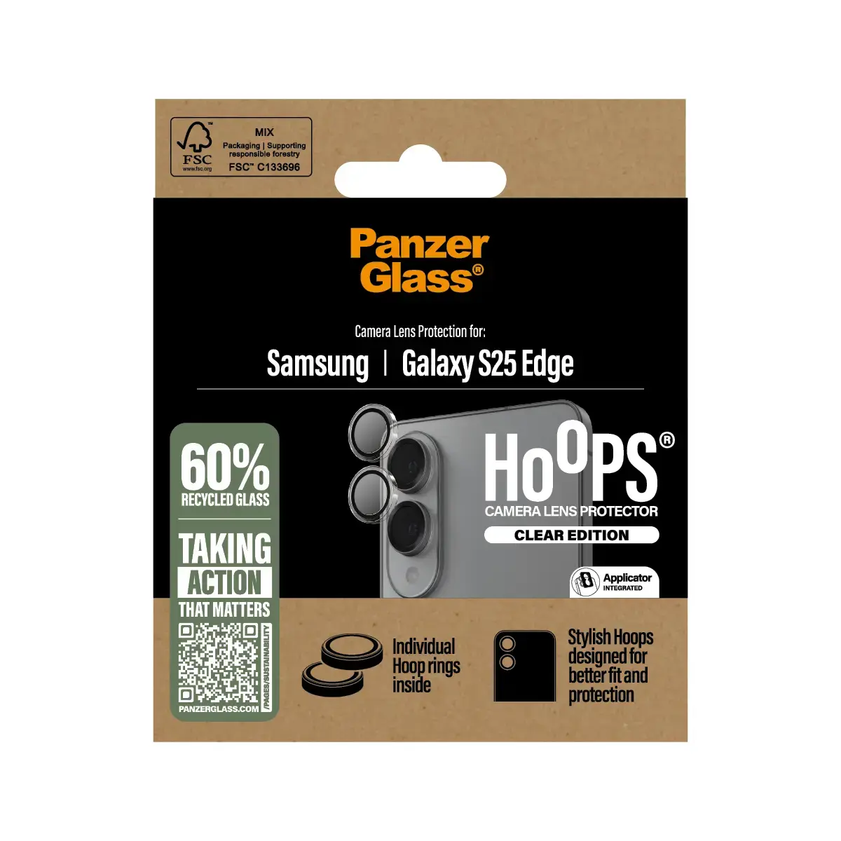 Camera Lens Protector PanzerGlass Samsung Galaxy S25 Edge Photo 3