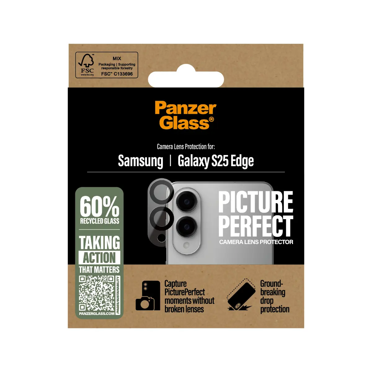 Защита камеры PanzerGlass PicturePerfect для Samsung S25 Edge Photo 3