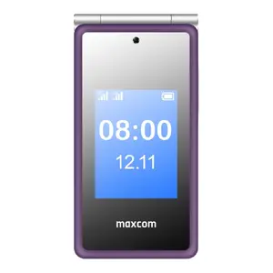 MaxCom Comfort MM835 4G Раскладной телефон для пожилых людей Две SIM-карты 3.5 дюйма 1400 мАч Фиолетовый
