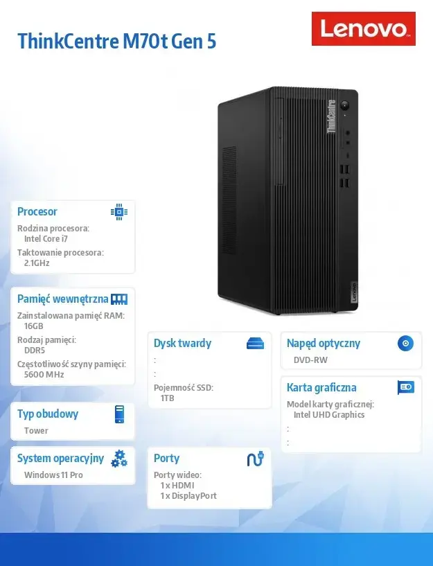 Компьютер ThinkCentre M70t G5 Photo 7