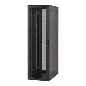 Шкаф-стойка Triton RMA-42-A68-BAX-N1-OZA 42U 600x800 мм чёрный с задней перфорированной панелью 80%
