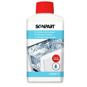Trauku mazgājamās mašīnas tīrīšanas līdzeklis SCANPART 1110000012 gels 250 ml — noņem kaļķi un taukus