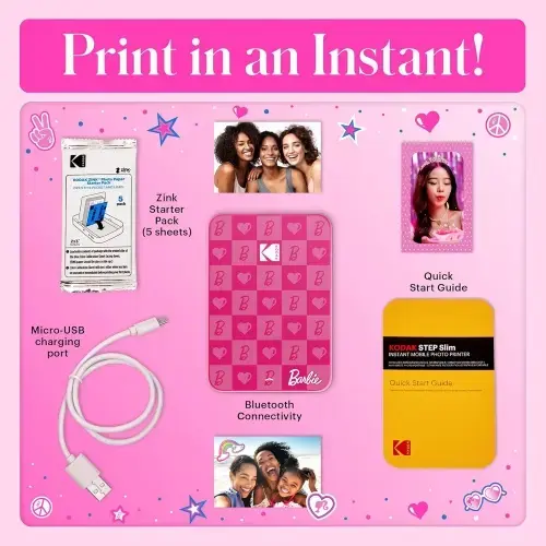 Kodak STEP Slim Bluetooth 2x3" мгновенный фотопринтер Photo 3