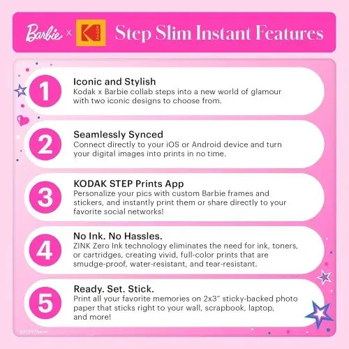 Kodak STEP Slim Bluetooth 2x3" мгновенный фотопринтер Photo 7