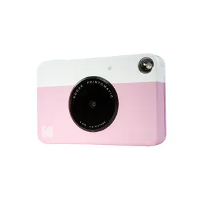 Instant compact camera Kodak Printomatic — 50.8 x 76.2 mm prints, pink/white, auto focus, built‑in Li‑Ion battery