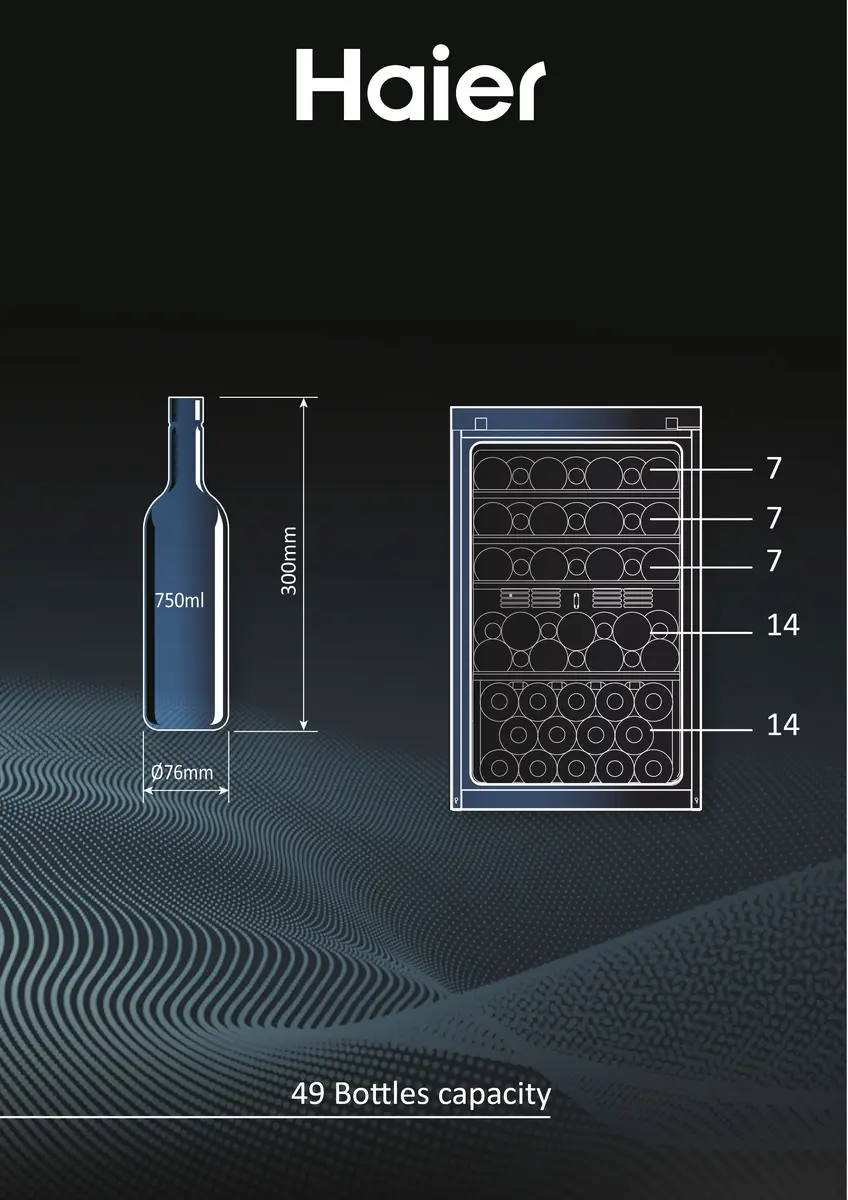 Винный шкаф Haier Wine Bank 50 Series 3 HWS49GAE Photo 12