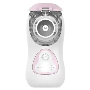 Портативный сетчатый небулайзер FEELLIFE Air Kids HS084394 Rose — детский небулайзер, питание от батареек/USB, компактный