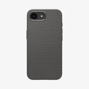 Vāks Spigen Liquid Air iPhone 16e Case Marble Gray Monohroms Pelēks